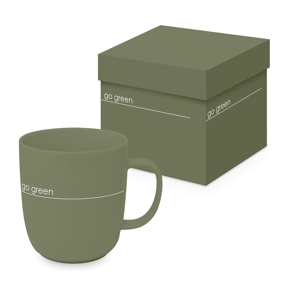 Tasse "Pure Go Green" mit Geschenkbox - mahina