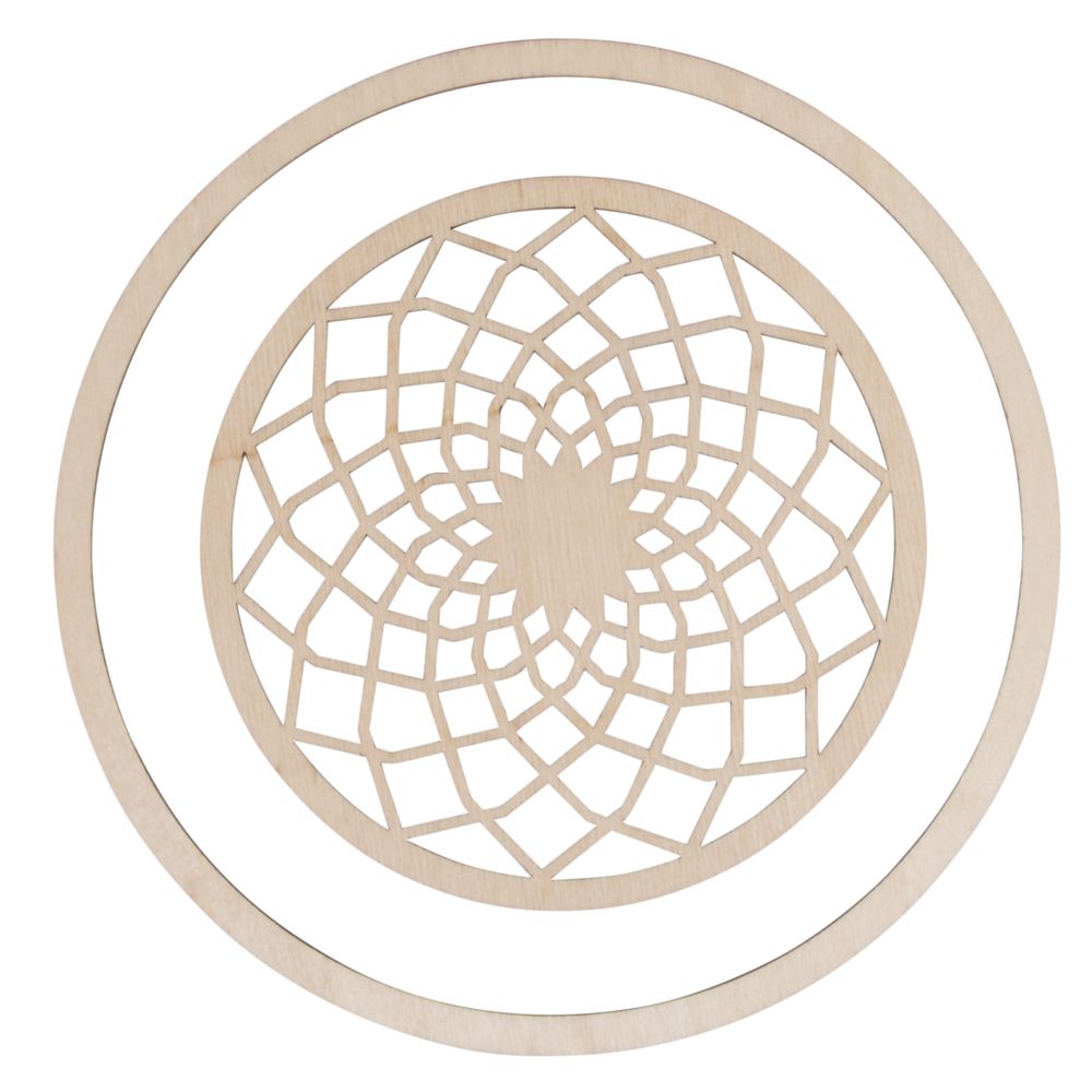 Rayher Holzscheibe "Dream" filigran, FSC 100% - mahina