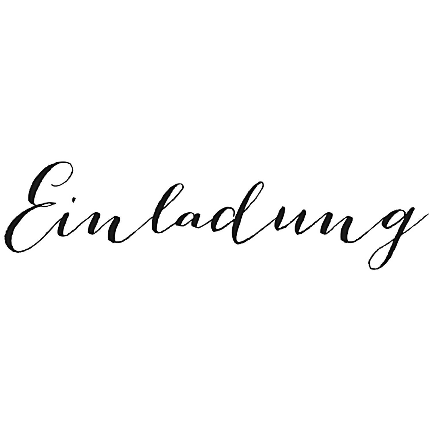 Rico Design Stempel "Einladung" 6x2cm - mahina