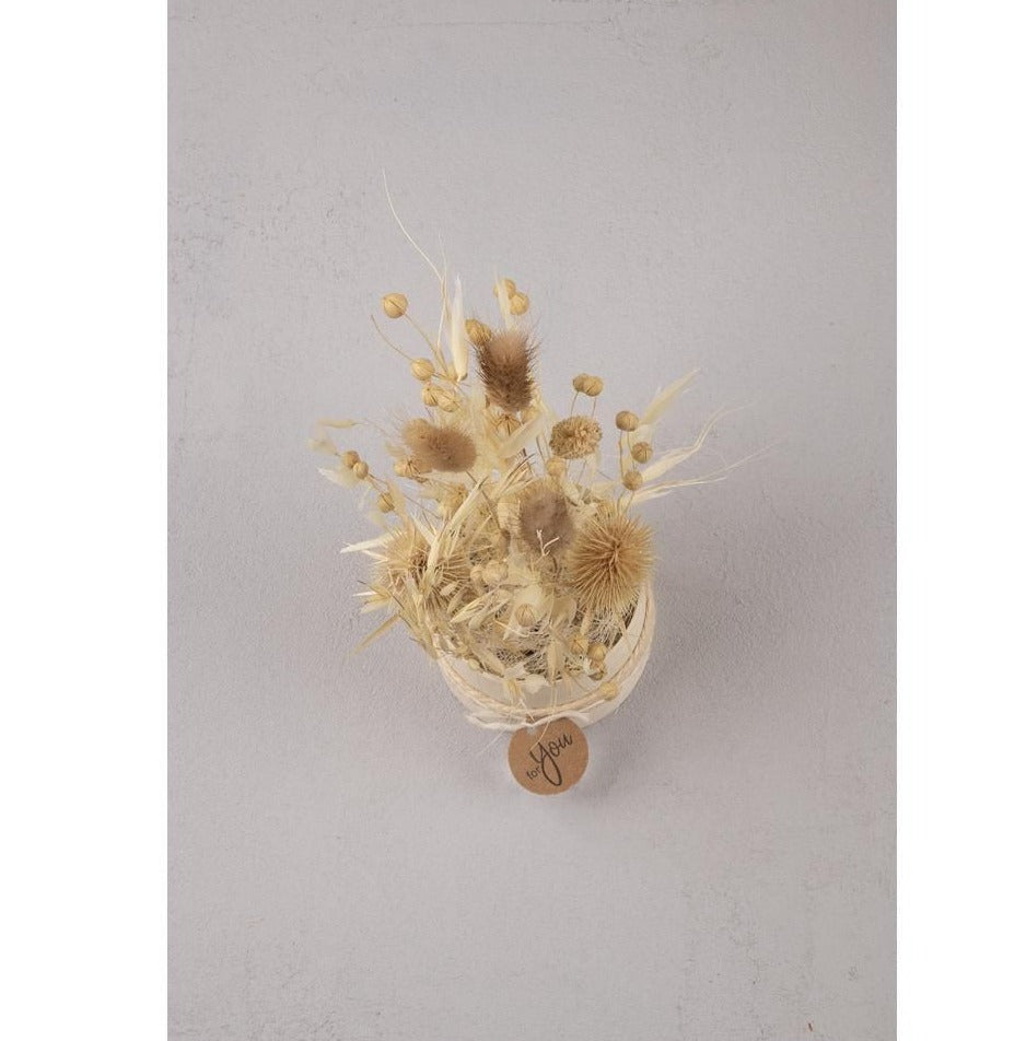 DIY Trockenblumen Strauß in natur, 28cm - mahina