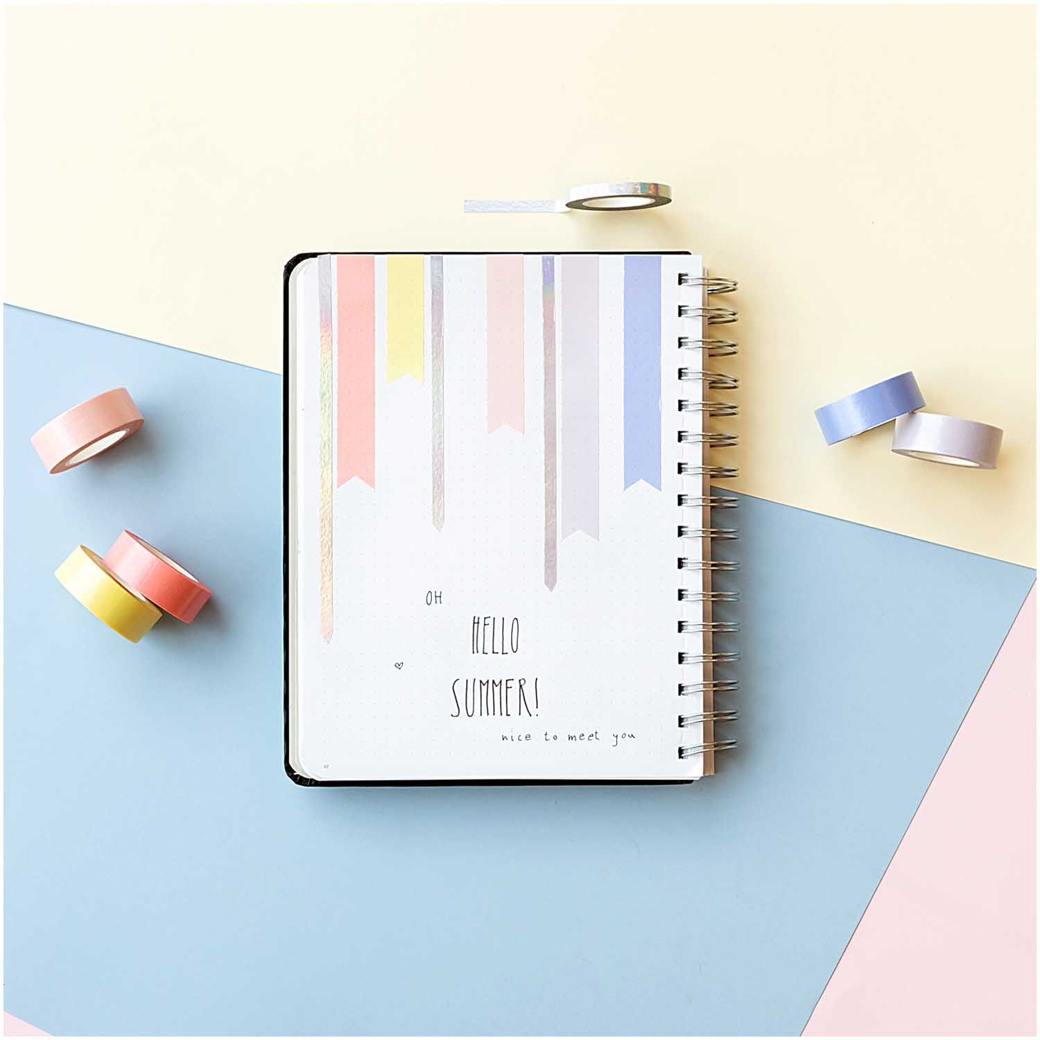 Paper Poetry Washi Tape in Pastelfarben 15mm, 10m - mahina