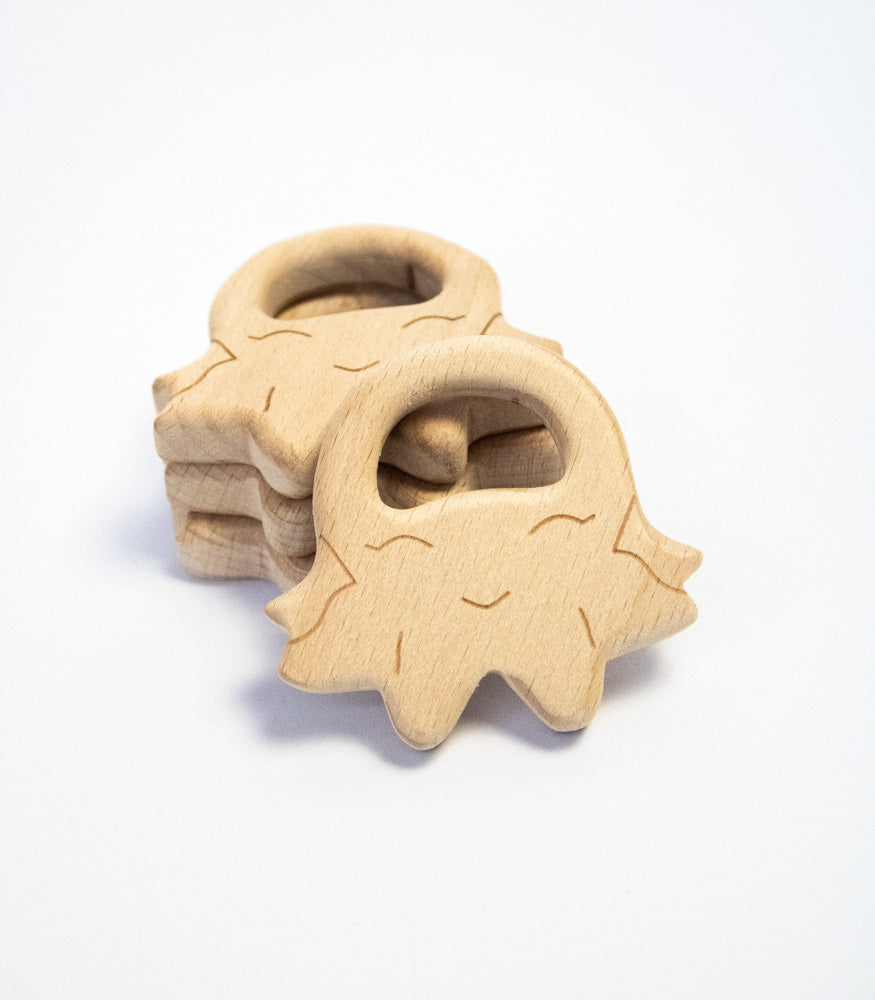 Beißring "Krake" aus Buchenholz - mahina