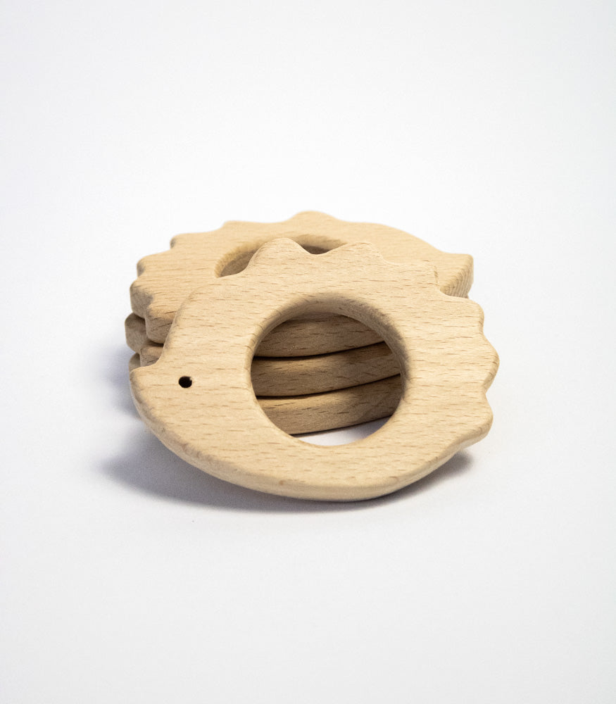 Beißring "Grosser Igel" aus Buchenholz - mahina