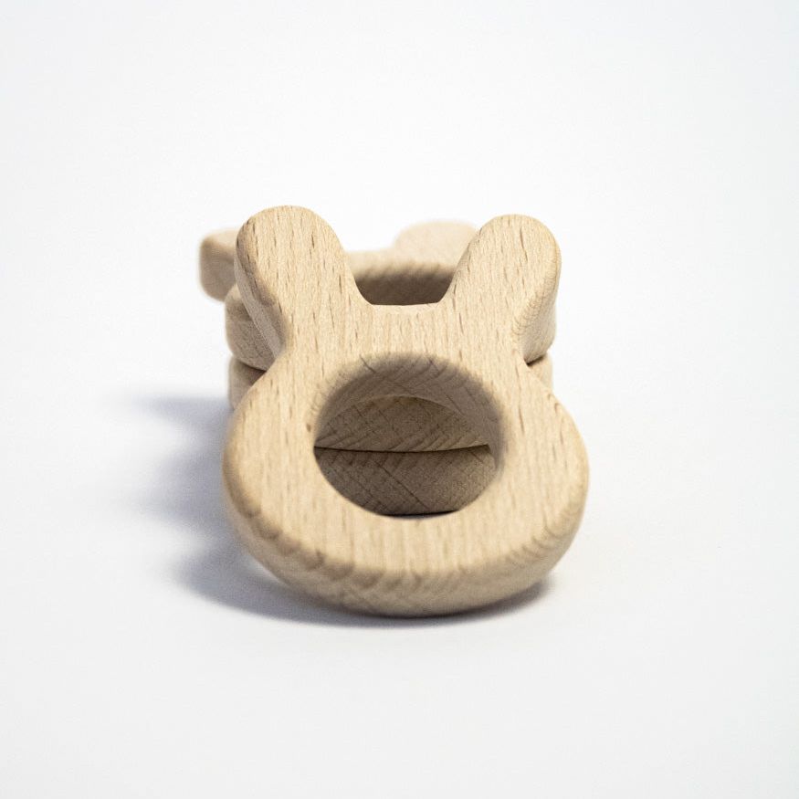 Beißring "Hase" aus Buchenholz - mahina