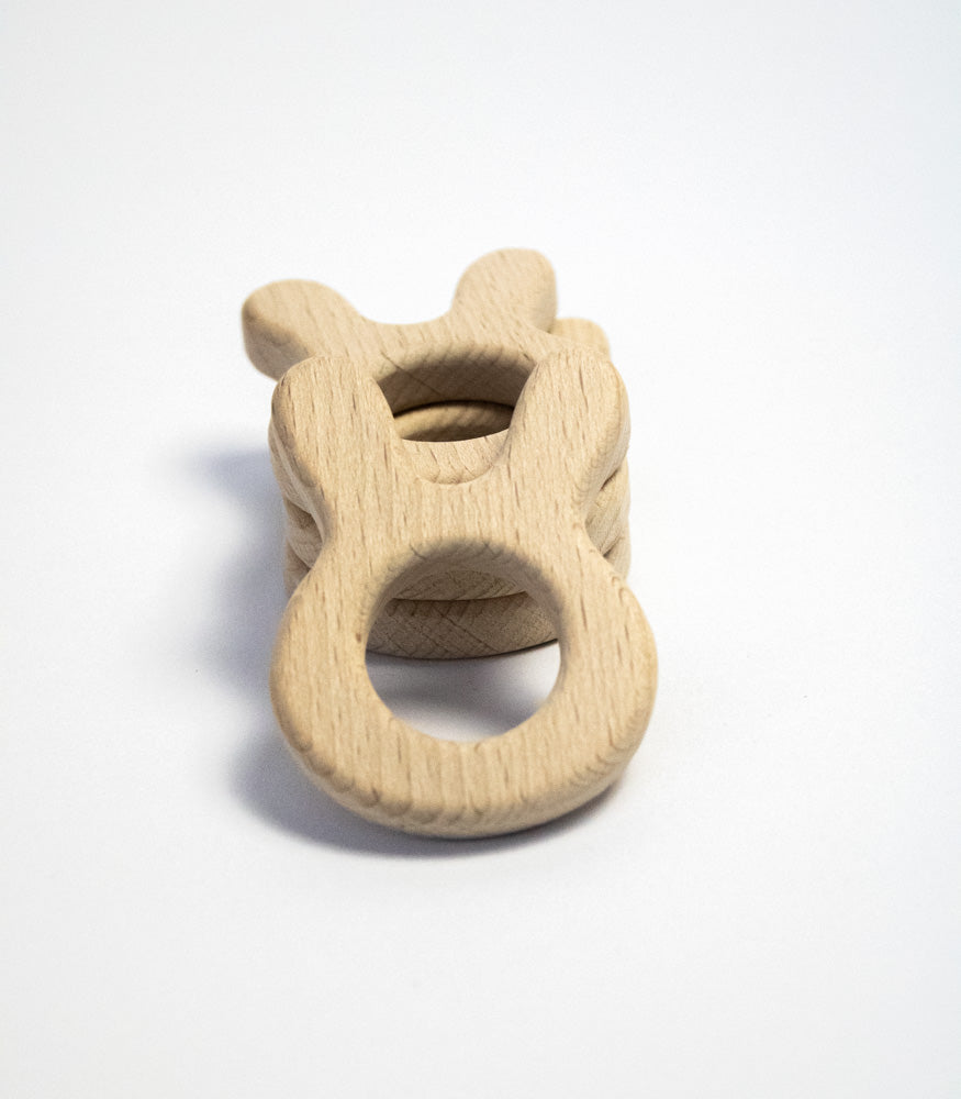 Beißring "Hase" aus Buchenholz - mahina