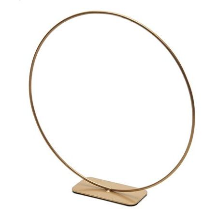 Metallring stehend in gold, 30cm - mahina