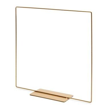 Metall Quadrat stehend in gold, 25cm - mahina