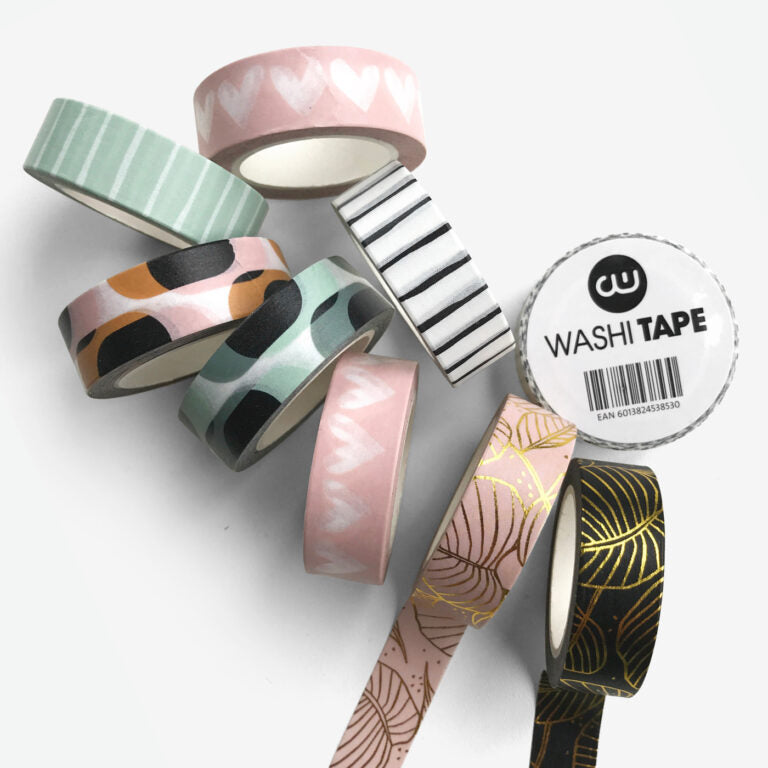 Washi Tape in verschiedenen Sorten 15mm, 10m - Deko-Klebeband von mahina