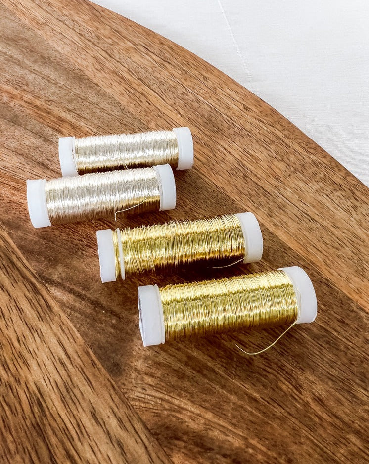 Meyco Messingdraht in gold ø 0,25mm, 100 Meter - mahina