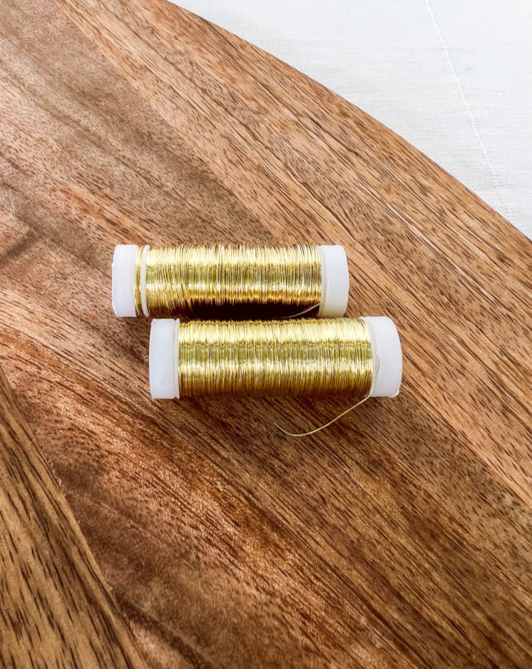 Meyco Messingdraht in gold ø 0,25mm, 100 Meter - mahina