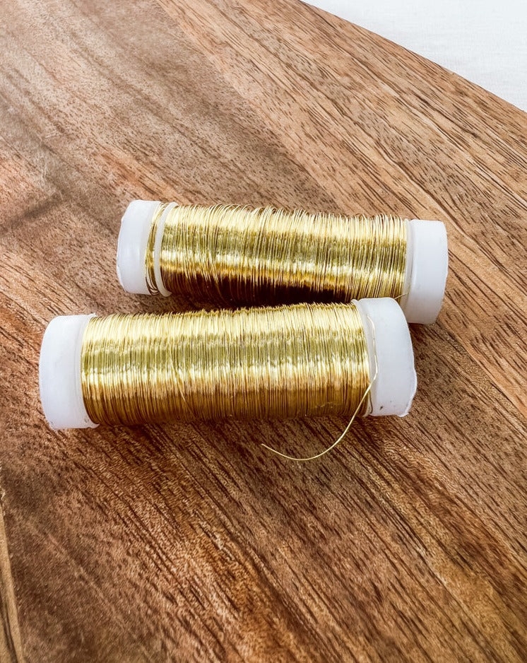 Meyco Messingdraht in gold ø 0,25mm, 100 Meter - mahina