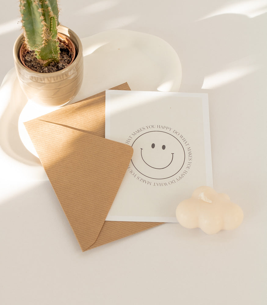 Geschenkkarte "Smiley" - mahina