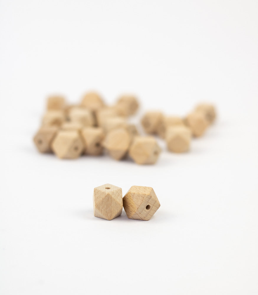 Holzperle "Hexagon" 15mm - mahina