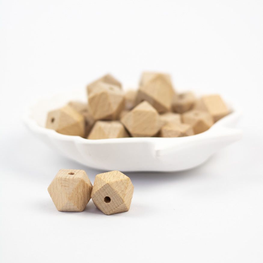 Holzperle "Hexagon" 20mm - mahina