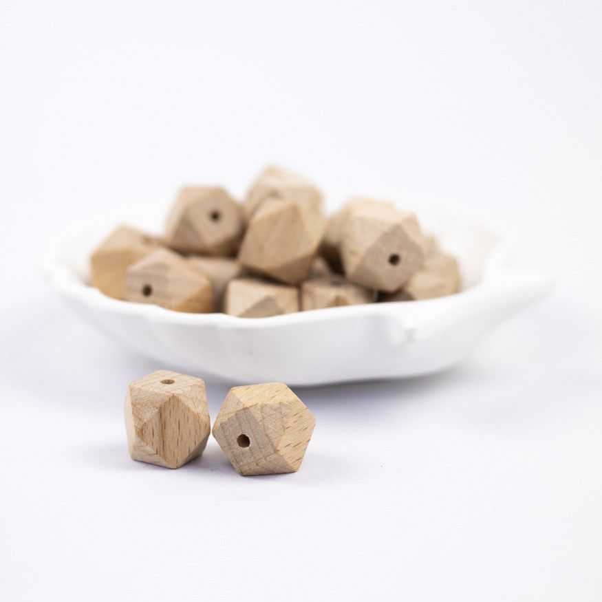 Holzperle "Hexagon" 15mm - mahina