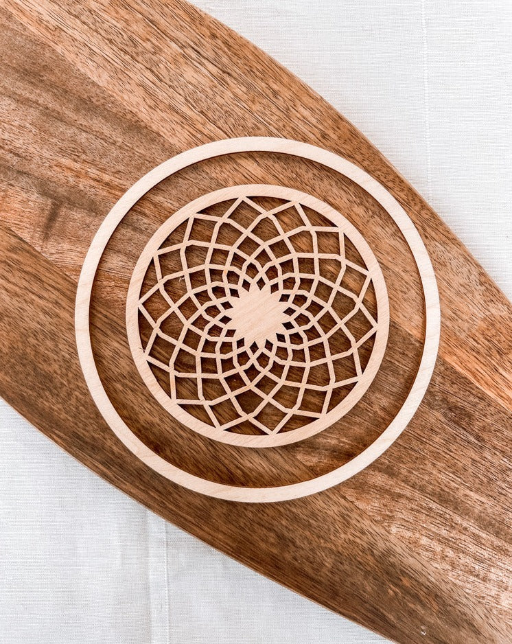 Rayher Holzscheibe "Dream" filigran, FSC 100% - mahina