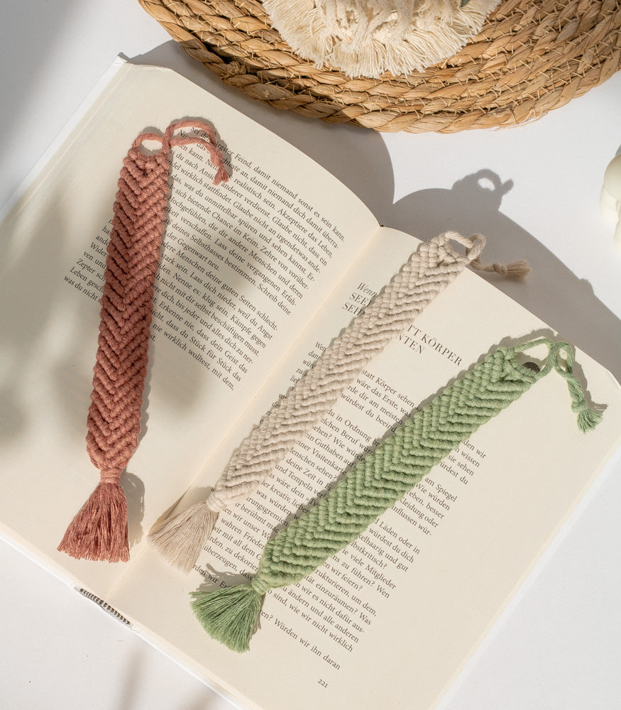 Handgemachtes Makramee Lesezeichen - Interior > Dekoration > Makramee von mahina