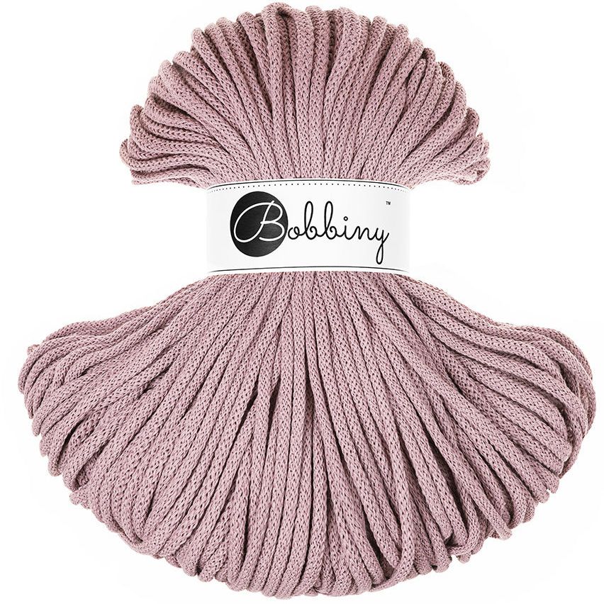 Bobbiny PREMIUM Flechtkordel 5mm geflochten Mauve 100m - Garne > Baumwollgarne > Bobbiny > Geflochten > 5mm von mahina