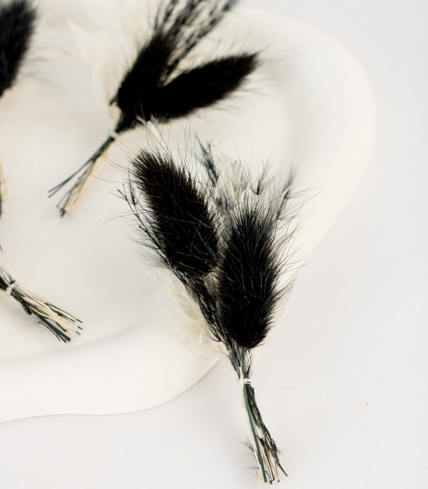 Mini Bouquet aus Trockenblumen "Black&White" - mahina