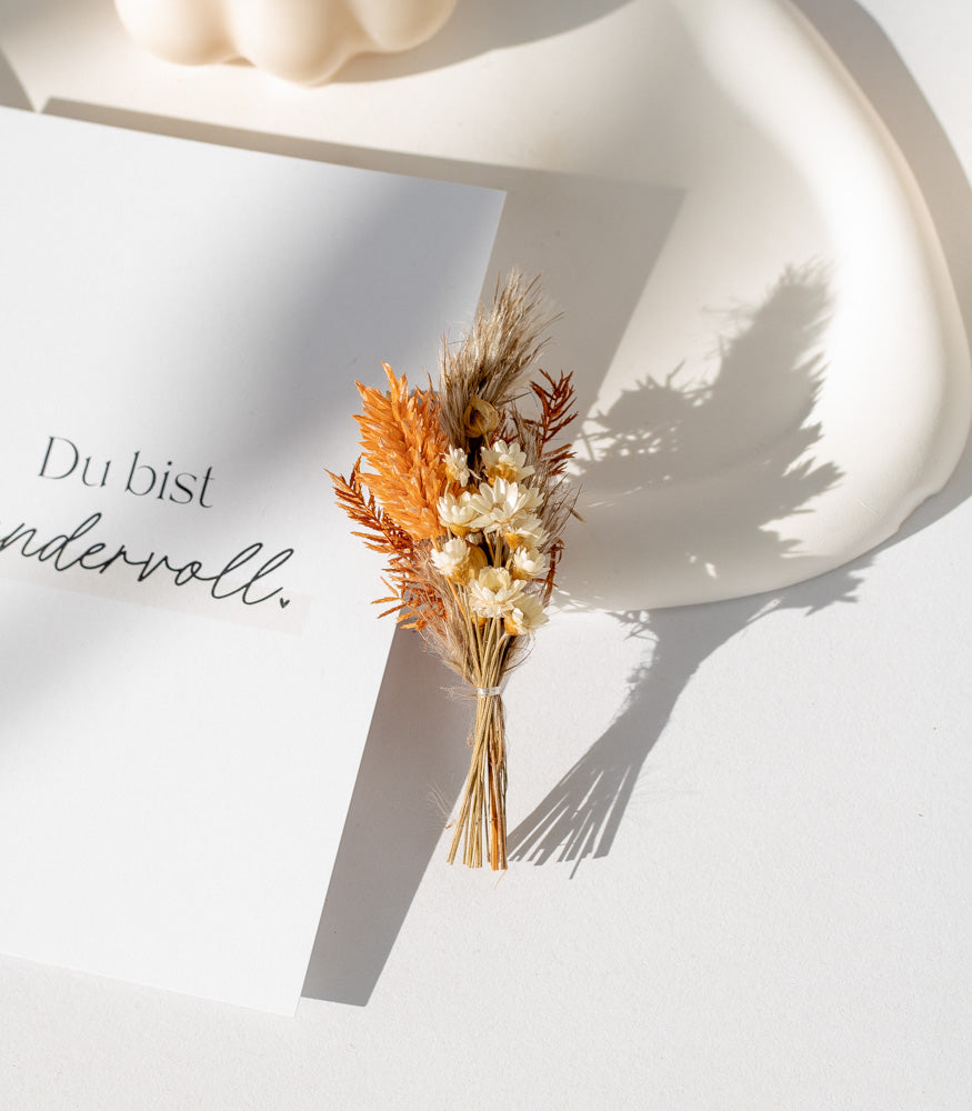 Mini Bouquet aus Trockenblumen, verschiedene Farben - Trockenblumen -> Sträuße von mahina