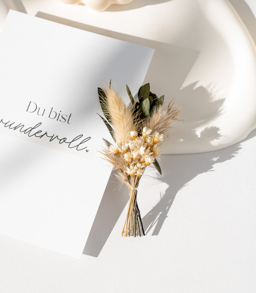 Mini Bouquet aus Trockenblumen, verschiedene Farben - Trockenblumen -> Sträuße von mahina