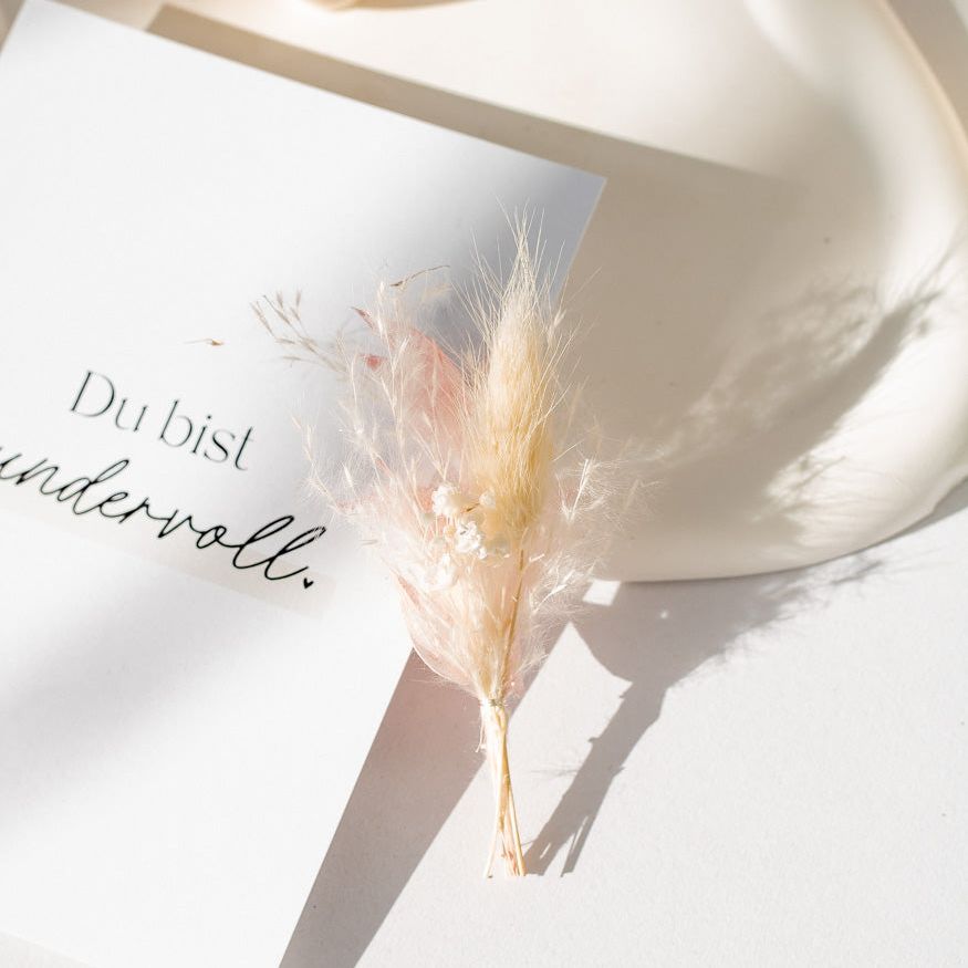 Mini Bouquet aus Trockenblumen "Soft Blush" - mahina