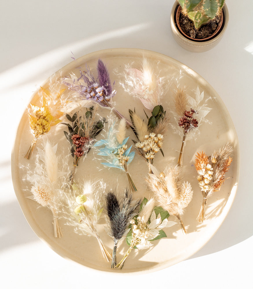 Mini Bouquet aus Trockenblumen, verschiedene Farben - Trockenblumen -> Sträuße von mahina