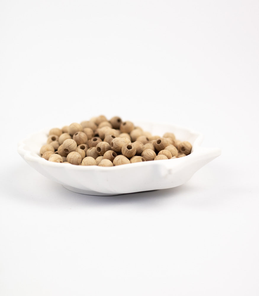 Runde Holzperle "Classic" Buchenholz 8mm - mahina