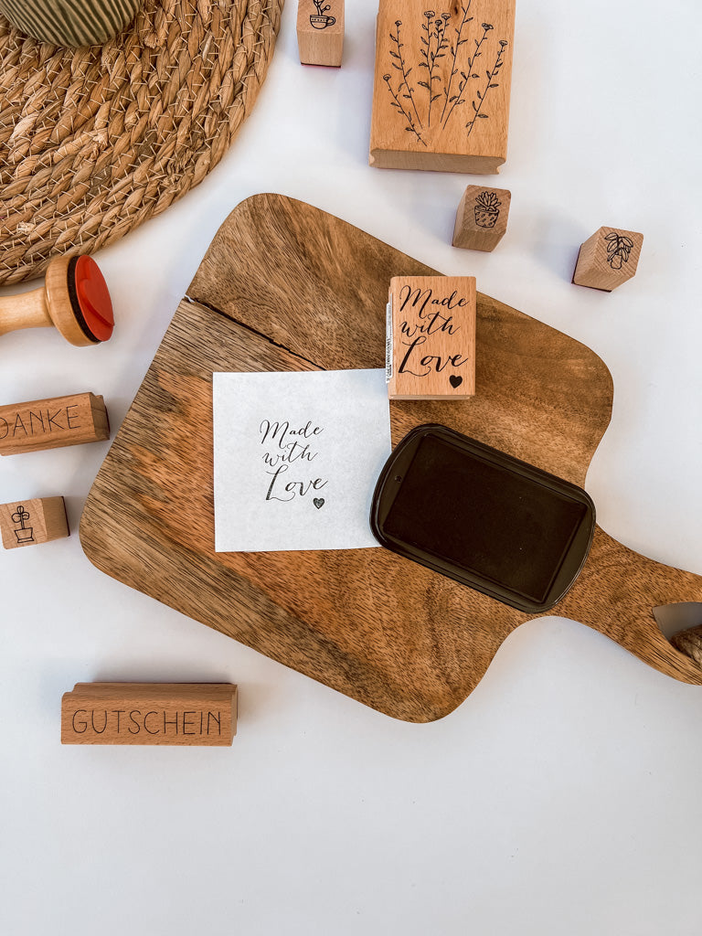 Rico Design Stempel "Made With Love" 3,6x4,9cm - mahina