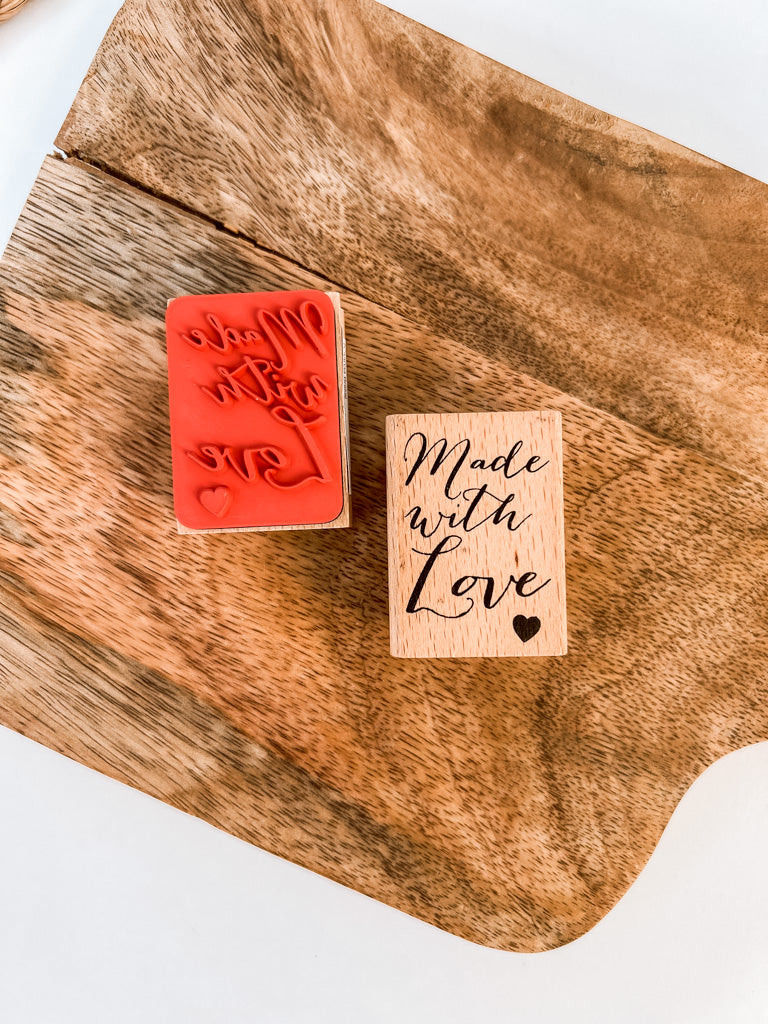 Rico Design Stempel "Made With Love" 3,6x4,9cm - mahina