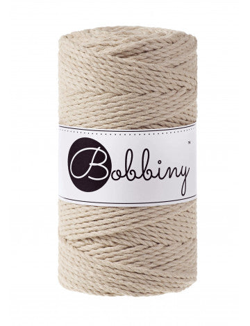 Bobbiny Makramee Garn 3mm 3ply 100m - Garne > Baumwollgarne > Bobbiny > 3ply > 3mm von mahina