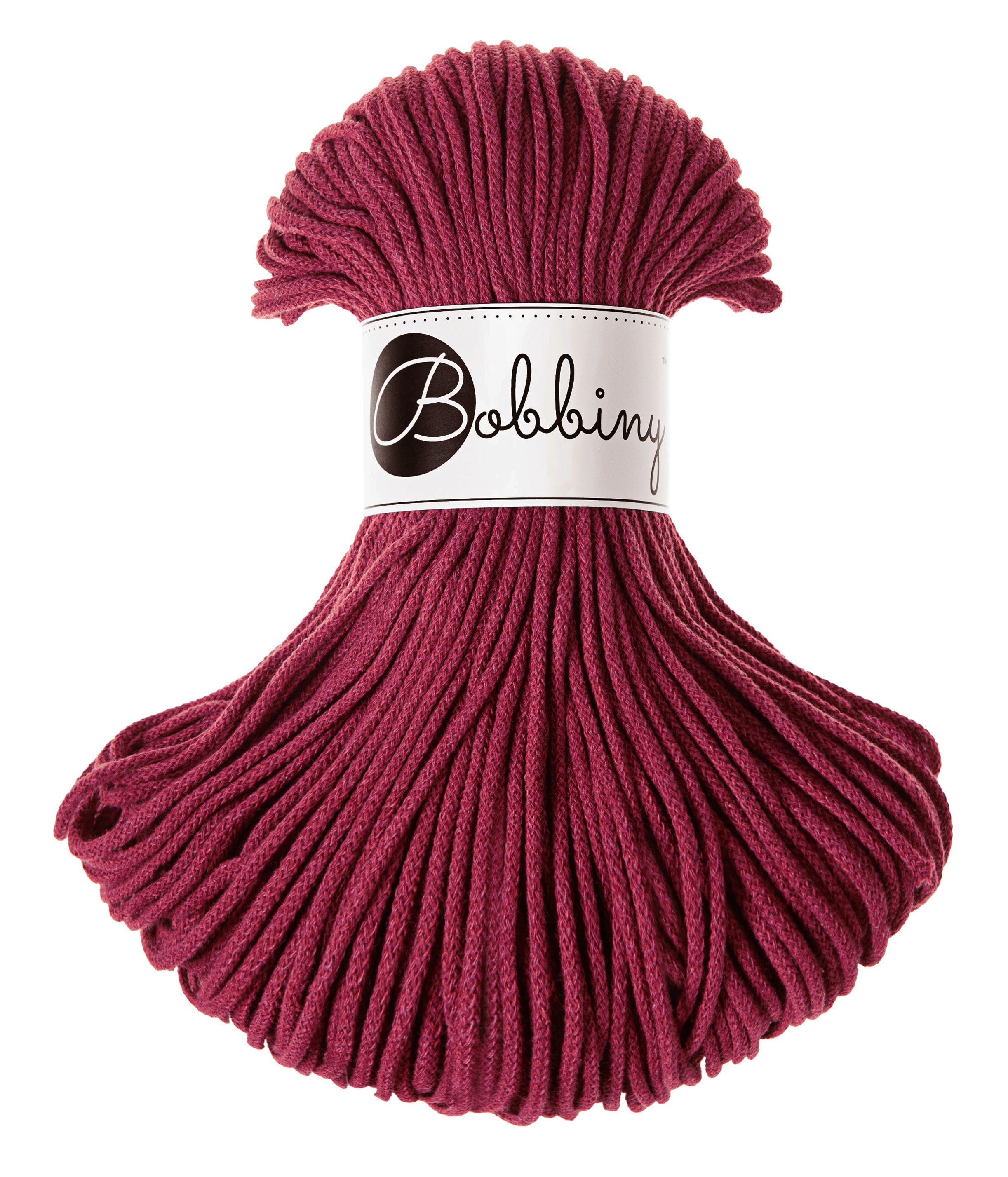 Bobbiny JUNIOR Flechtkordel 3mm geflochten 100m - Garne > Baumwollgarne > Bobbiny > Geflochten > 3mm von mahina