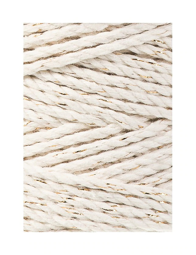 Bobbiny Makramee Garn 1,5mm 3ply Golden Natural 100m - Garne > Baumwollgarne > Bobbiny > 3ply > 1,5mm von mahina