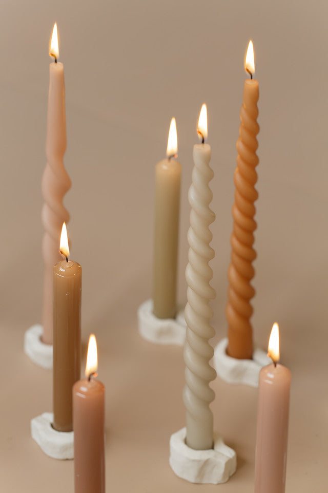 Kerze "Twist" 2,1x29cm 2 Stück 6 Farben - Interior > Dekoration > Kerzen von mahina