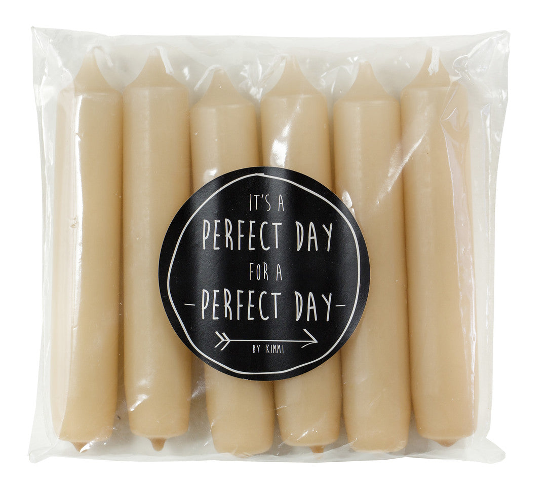 Kerze "Cadeau" 2,1x12cm 6 Stück 15 Farben - Interior > Dekoration > Kerzen von mahina