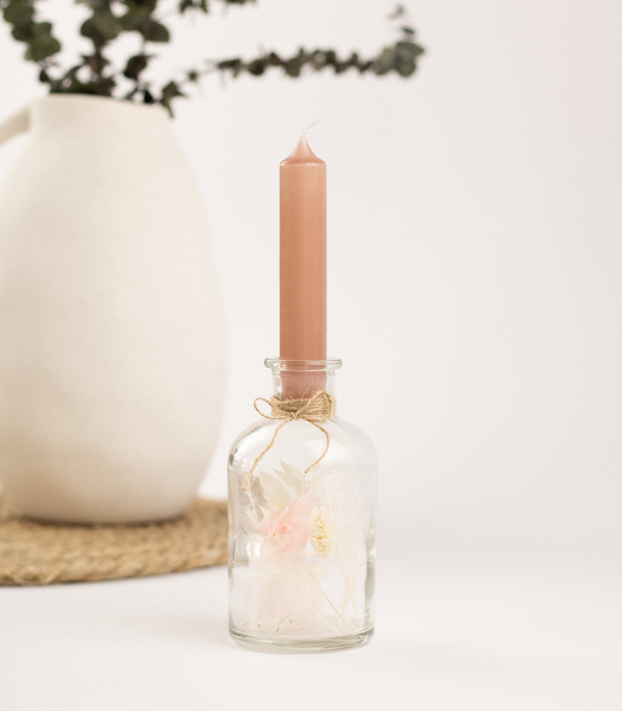 Personalisierbarer Kerzenständer mit Trockenblumen - Interior -> MAHINA Handmade -> Trockenblumen von mahina