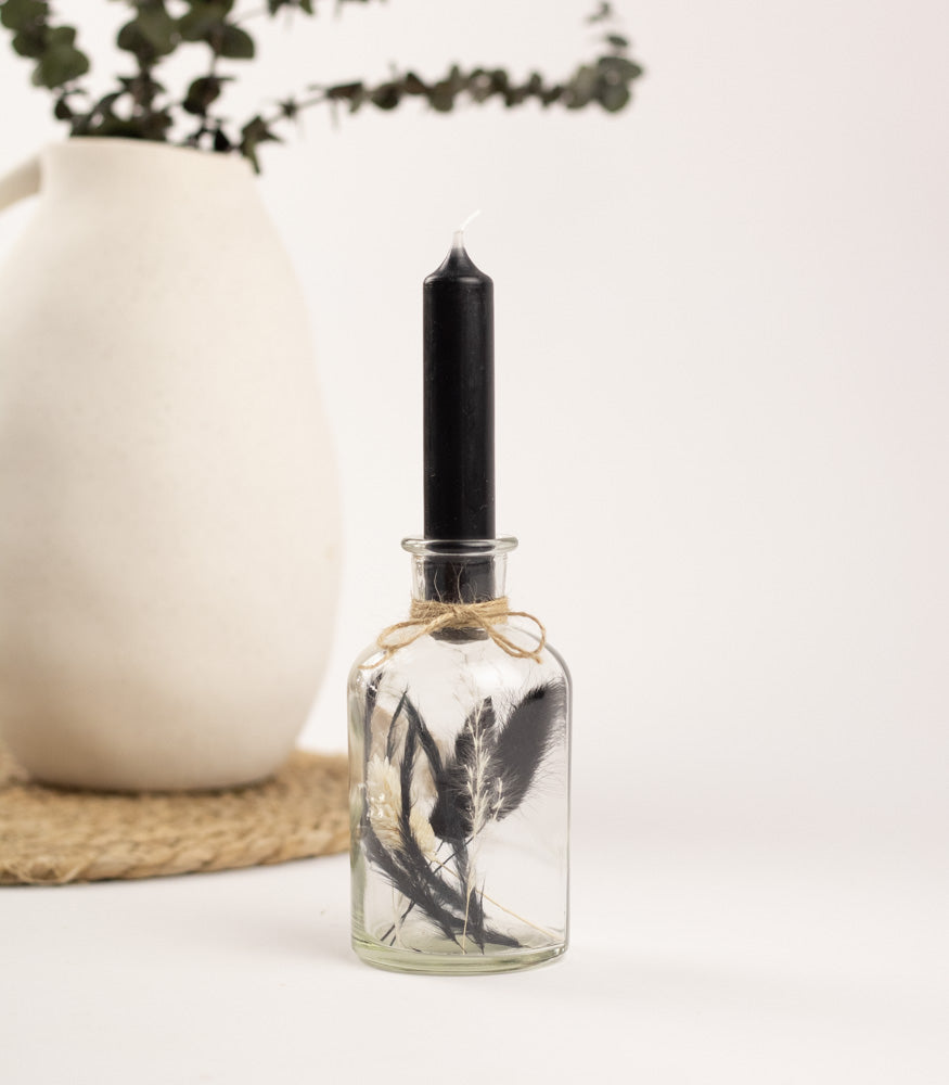 Personalisierbarer Kerzenständer mit Trockenblumen - Interior -> MAHINA Handmade -> Trockenblumen von mahina