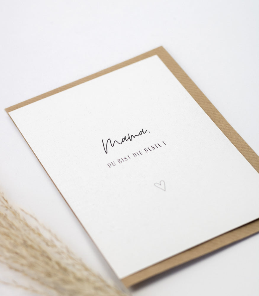 Geschenkkarte "Mama" - Postkarten von mahina