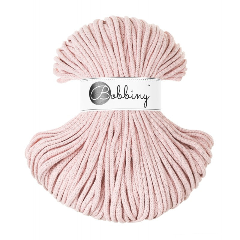 Bobbiny PREMIUM Flechtkordel 5mm geflochten Pastel Pink 100m - Garne > Baumwollgarne > Bobbiny > Geflochten > 5mm von mahina