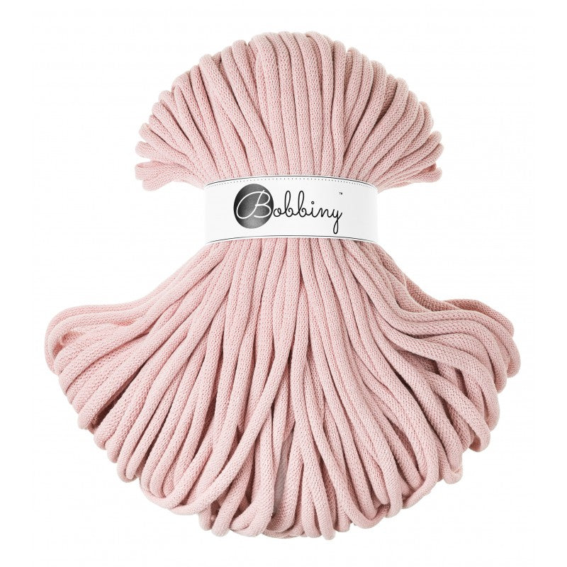 Bobbiny JUMBO Flechtkordel 9mm geflochten Pastel Pink 100m - Garne > Baumwollgarne > Bobbiny > Geflochten > 9mm von mahina