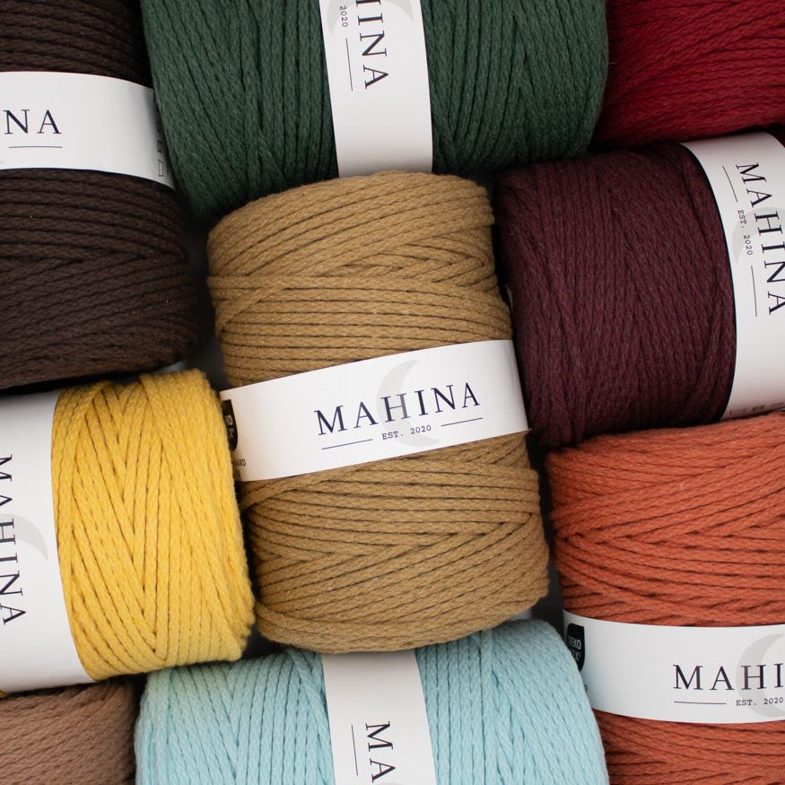 mahina Garn 4mm geflochten 200m - Garne > Baumwollgarne > Pferdeseile > Geflochten > 4mm > 200m von mahina