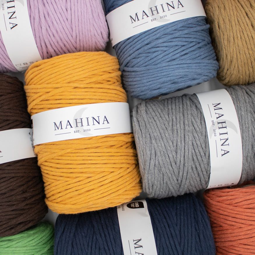 mahina Garn 4mm gezwirnt 200m - Garne > Baumwollgarne > Pferdeseile > Gezwirnt > 4mm > 200m von mahina