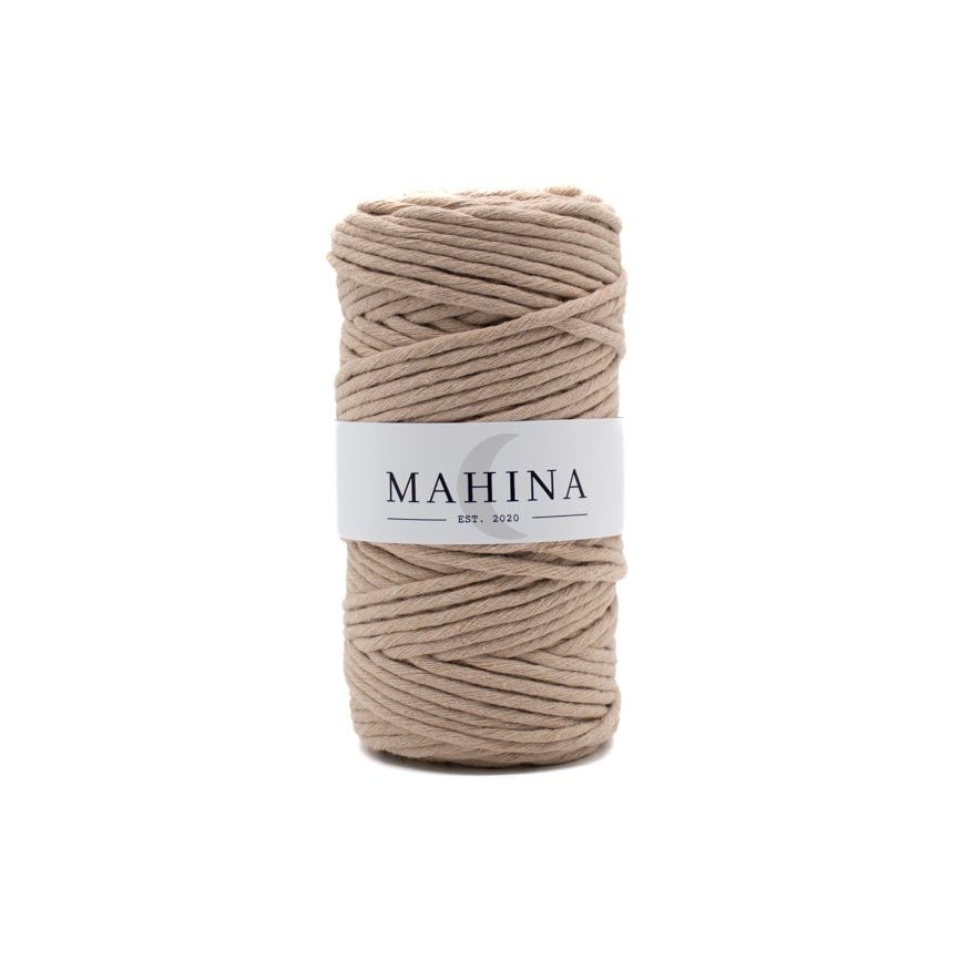 MAHINA Garn 4mm gezwirnt Beige 100m - Garne > Baumwollgarne > Pferdeseile > Gezwirnt > 4mm > 100m von mahina