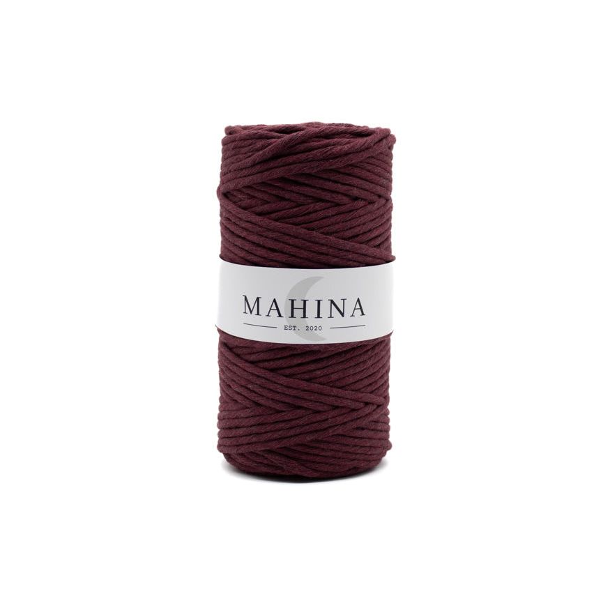 MAHINA Garn 4mm gezwirnt Blackberry 100m - Garne > Baumwollgarne > Pferdeseile > Gezwirnt > 4mm > 100m von mahina