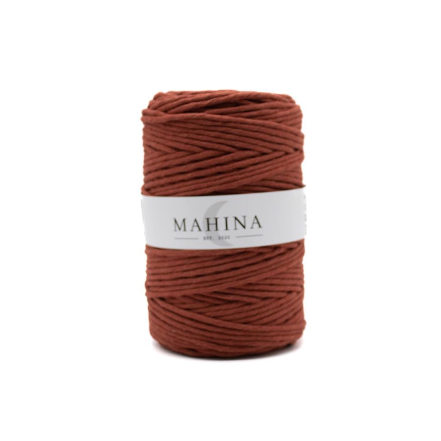 MAHINA Garn 4mm gezwirnt Rostrot 200m - Garne > Baumwollgarne > Pferdeseile > Gezwirnt > 4mm > 200m von mahina