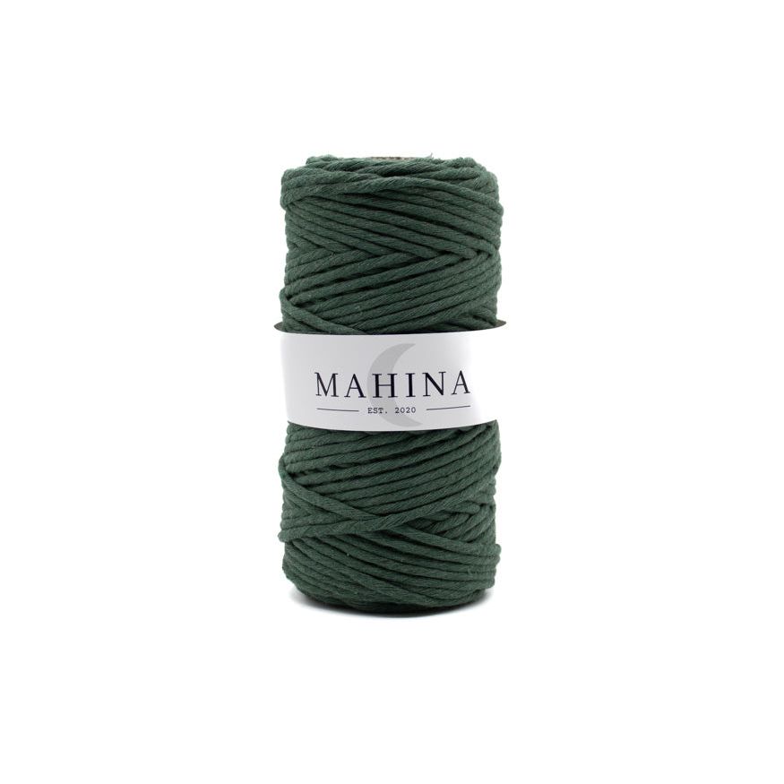 MAHINA Garn 4mm gezwirnt Tannengrün 100m - Garne > Baumwollgarne > Pferdeseile > Gezwirnt > 4mm > 100m von mahina