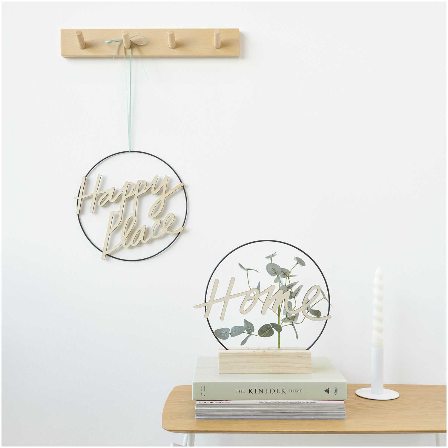 Rico Design Holzschriftzug magnetisch "Home", 28x9cm - Bastelbedarf -> Holz > Holzkränze von mahina