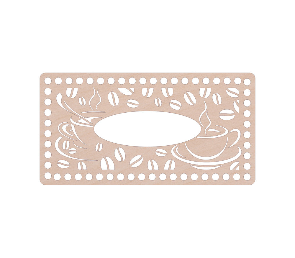 Holzdeckel für Taschentuch-Box zum Häkeln mit Muster, verschiedene Sorten - Bastelbedarf -> Häkeln und Stricken -> Häkeldeckel von mahina