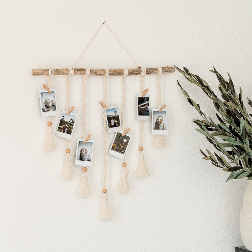 Handgemachter Makramee Fotowandbehang "Tassel" - Interior > Dekoration > Makramee von mahina