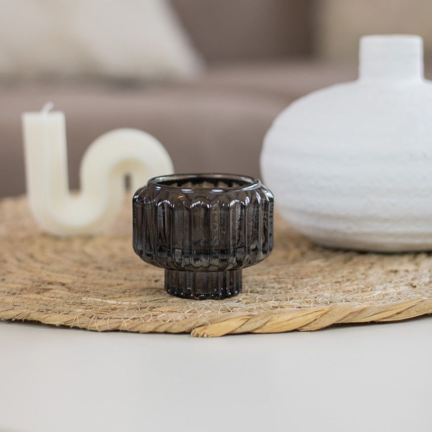 Teelichtglas/Kerzenhalter "Fio", verschiedene Farben - Interior > Dekoration > Teelichtglas von mahina